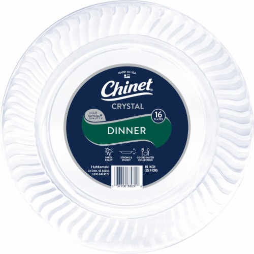 Chinet® Cut Crystal® Plastic Dinner Plates, 16 ct / 10 in - Kroger