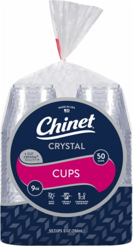 Chinet Cut Crystal Holiday 9-Ounce Plastic Cups, 25 ct - Kroger