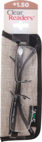 Clear Readers +1.50 Reading Glasses Perspective: front