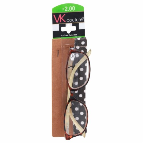 SAV Eyewear VK Couture® +2.00 Readers Perspective: front