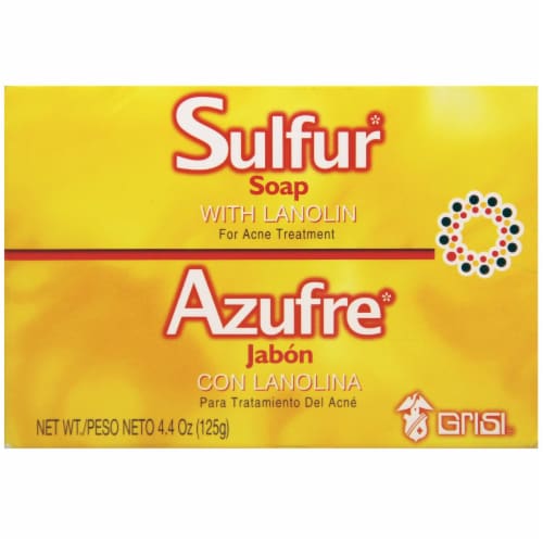 Grisi Bio Sulfur Soap with Lanolin, 4.4 oz Perspective: front