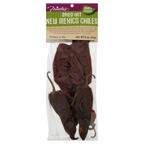 Frieda's® Dried Hot New Mexico Chiles Perspective: front