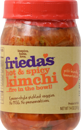 Frieda's Hot & Spicy Kimchi Perspective: front