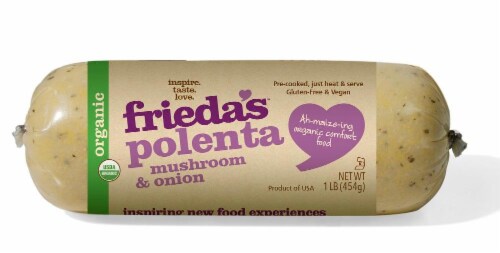 Frieda's Mushroom & Onion Polenta Perspective: front