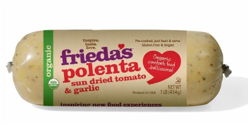Frieda's Tomato & Garlic Polenta Perspective: front