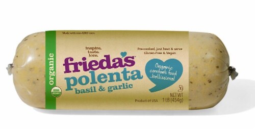 Frieda's Bail & Garlic Polenta Perspective: front