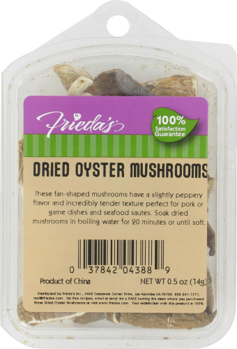 Frieda's Dried Oyster Mushrooms Perspective: front