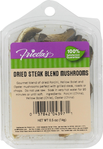Frieda Dried Steak Blend Mushrooms Perspective: front