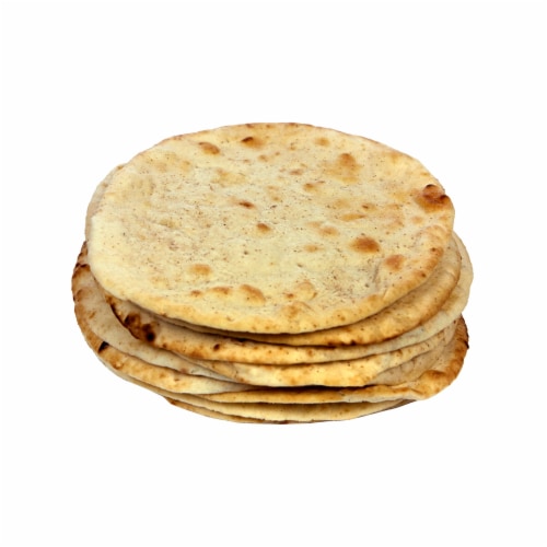 Mediterranean White Pita Bread Perspective: front