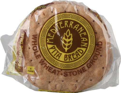 Mediterranean Wheat Pita Bread Perspective: front