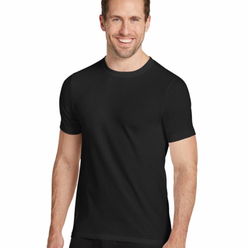 Jockey® Tall Man's Tee Shirt - Black Perspective: front