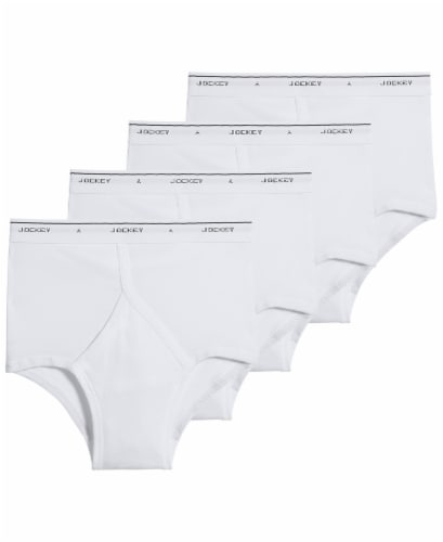 Jockey® Classic Men's Full Rise Briefs Pack - White, 4 ct - Smith's Food  and Drug