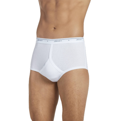 Jockey® Classic Men's Full Rise Briefs - White Perspective: front