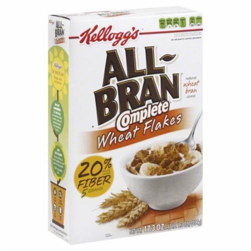 Kellogg's All-Bran Complete Wheat Flakes Perspective: front