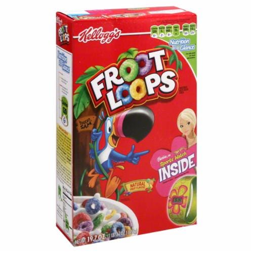 Kellogg's Froot Loops Perspective: front