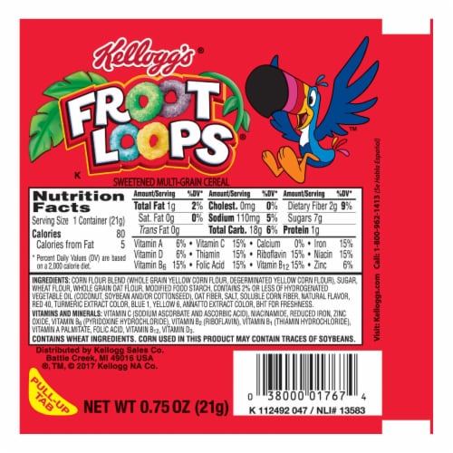 Kellogg's® Froot Loops Cereal Cups Perspective: front