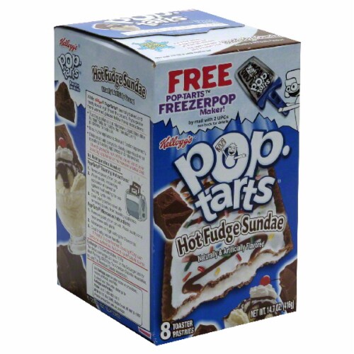 Pop-Tarts Frosted Hot Fudge Sundae Toaster Pastries Perspective: front