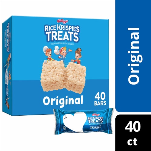Rice Krispies Treats Original Single Serve Crispy Marshmallow Squares Perspective: front