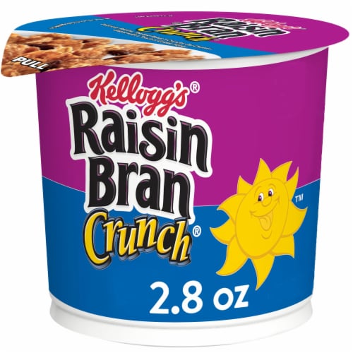 Kellogg's® Raisin Bran Crunch Cereal Cup Perspective: front