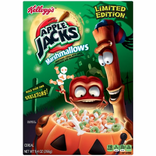 Kellogg's Apple Jacks with Marshmallows Halloween Cereal, 9.4 oz Ralphs