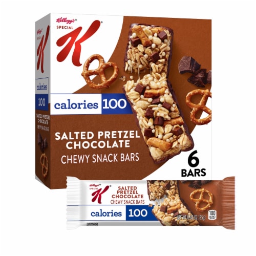 Kellogg's Special K Salted Pretzel Chocolate Chewy Snack Bars Perspective: front