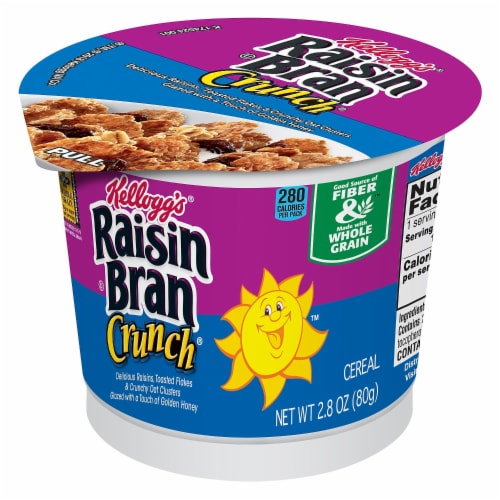 Kellogg's® Raisin Bran Crunch Cereal Cups Perspective: front