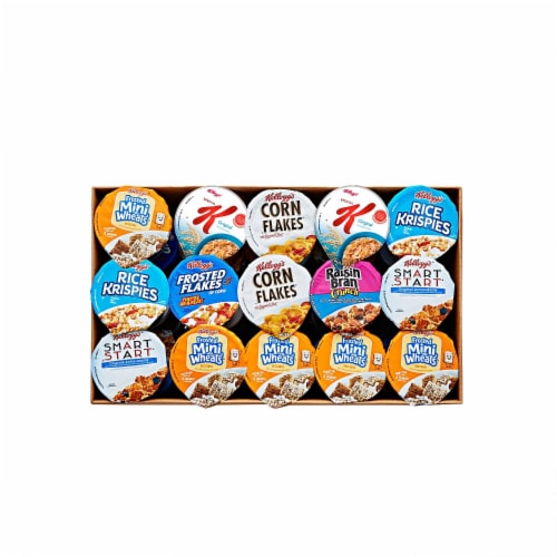 Kellogg's Cereals Variety 2.1 oz. 60/Carton KEE12609 Perspective: front