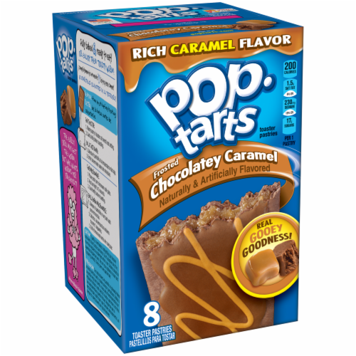 Pop-Tarts Frosted Chocolatey Caramel Toaster Pastries Perspective: front