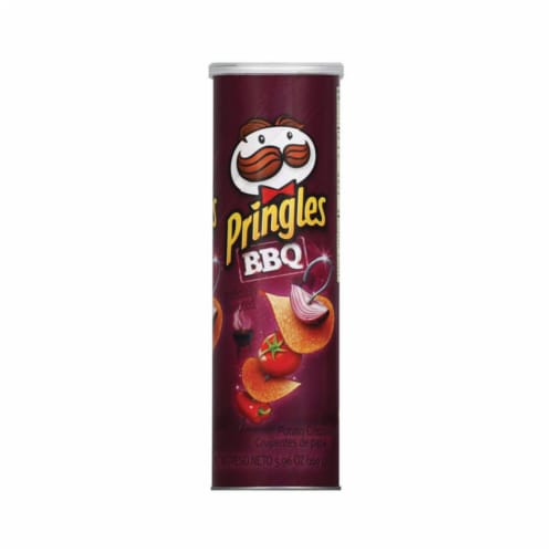 Pringles 9133455 5.57 oz Barbeque Flavored Potato Chips Can- pack