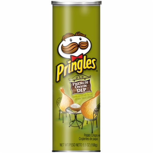 Pringles French Onion Dip Potato Crisps Perspective: front