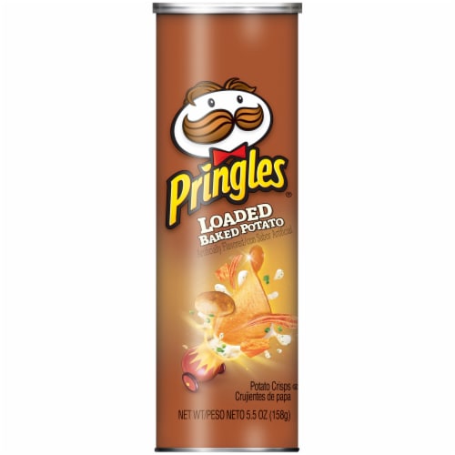 Pringles Loaded Baked Potato Flavored Crisps Perspective: front