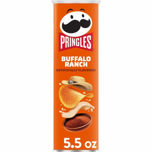 Pringles Buffalo Ranch Potato Crisps Chips Perspective: front