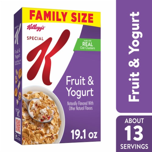 Kellogg's Special K Fruit and Yogurt Cold Breakfast Cereal Family Size Perspective: front