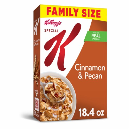 Kellogg's Special K Cinnamon and Pecan Cold Breakfast Cereal Family Size Perspective: front