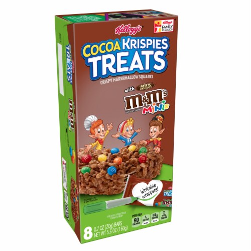 Kellogg's Cocoa Krispies Chocolate with M&Ms Rice Krispies Treats, 8 ct ...