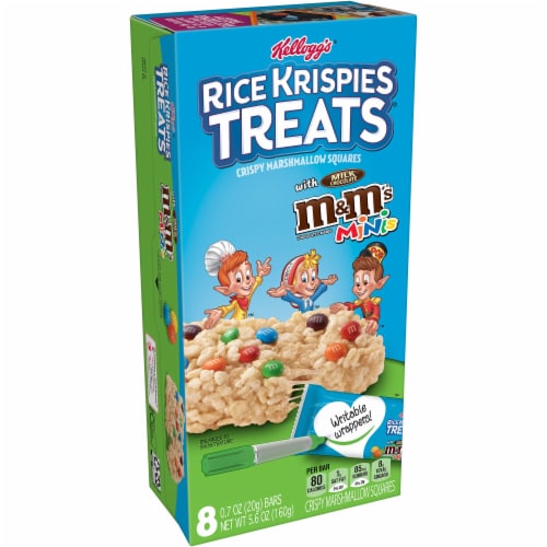 Kellogg's Rice Krispies Treats Marshmallow Snack Bars M&M's Minis