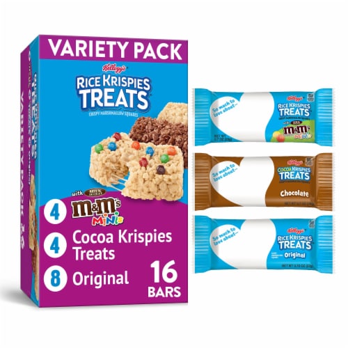 Kellogg's Rice Krispies Treats Marshmallow Snack Bars Variety Pack Perspective: front
