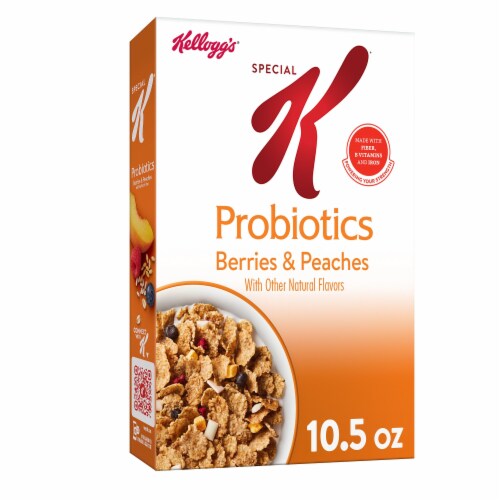 Kellogg's Special K Probiotics Berries and Peaches Breakfast Cereal Perspective: front