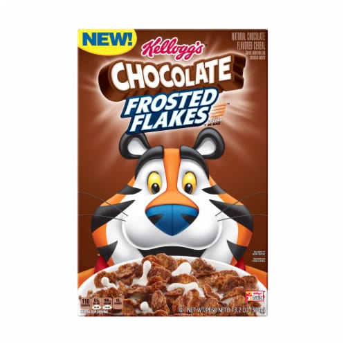 Kellogg's Chocolate Frosted Flakes Cereal Perspective: front
