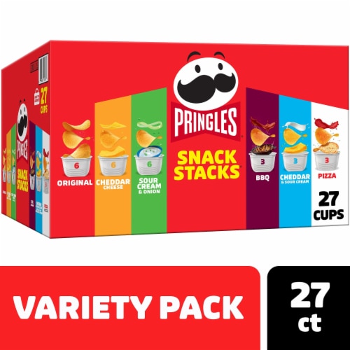 Pringles Snack Stacks Variety Pack Potato Crisps Chips Snack Packs, 19. ...