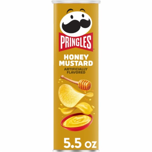 Pringles® Honey Mustard Potato Crisps Chips Perspective: front
