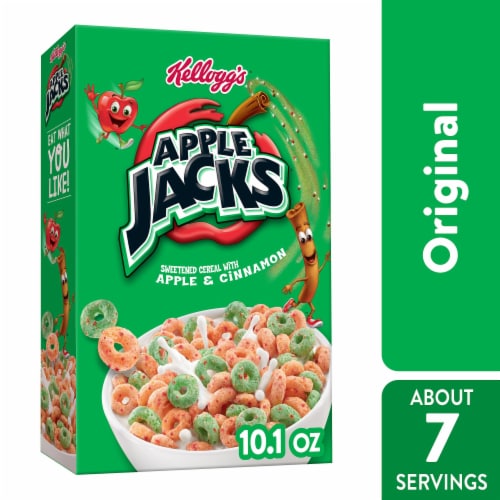 Kellogg's Apple Jacks Original Cold Breakfast Cereal Perspective: front