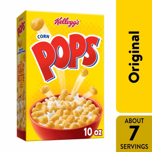 Kellogg's Corn Pops Breakfast Cereal Original Perspective: front