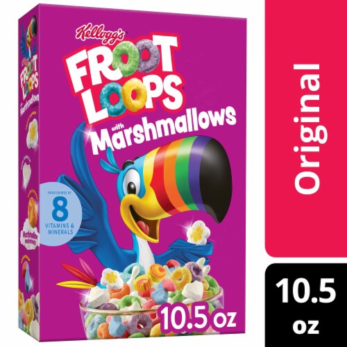 Kellogg's® Froot Loops Original with Marshmallows Cereal Perspective: front