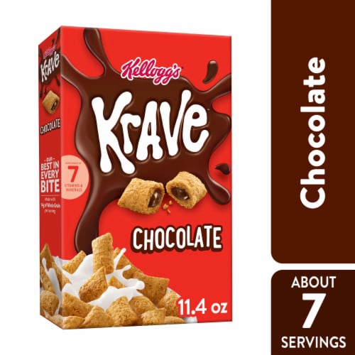 Kellogg's® Krave Chocolate Cereal Perspective: front