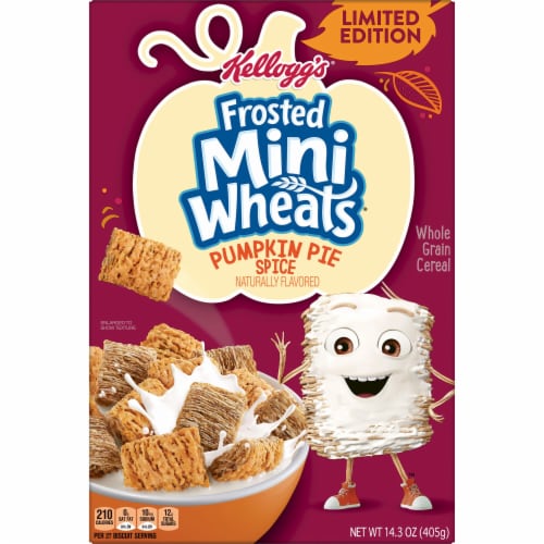 Kellogg's® Frosted Mini-Wheats Pumpkin Spice Cereal Perspective: front