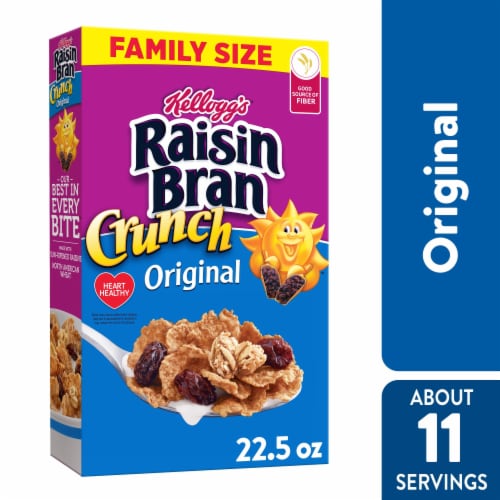 Kellogg's® Raisin Bran Crunch Family Size Cereal Perspective: front