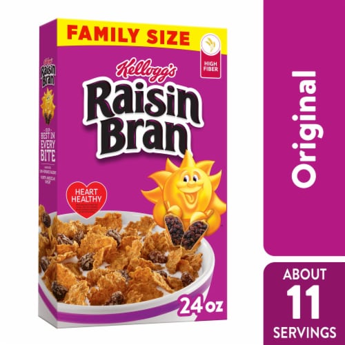 Kellogg's® Raisin Bran Family Size Cereal Perspective: front