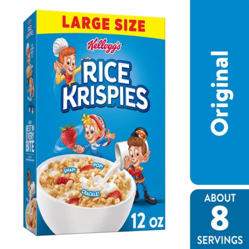 Kellogg's Rice Krispies Original Breakfast Cereal Perspective: front