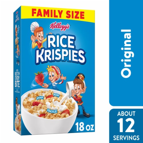 Kellogg's® Rice Krispies Family Size Cereal Perspective: front